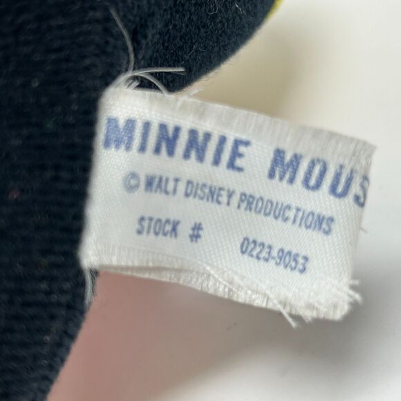 Vintage 70s Lot of Mickey and Minnie Mouse Plush Stuffed Animal Walt Disney 7" - Picture 7 of 12